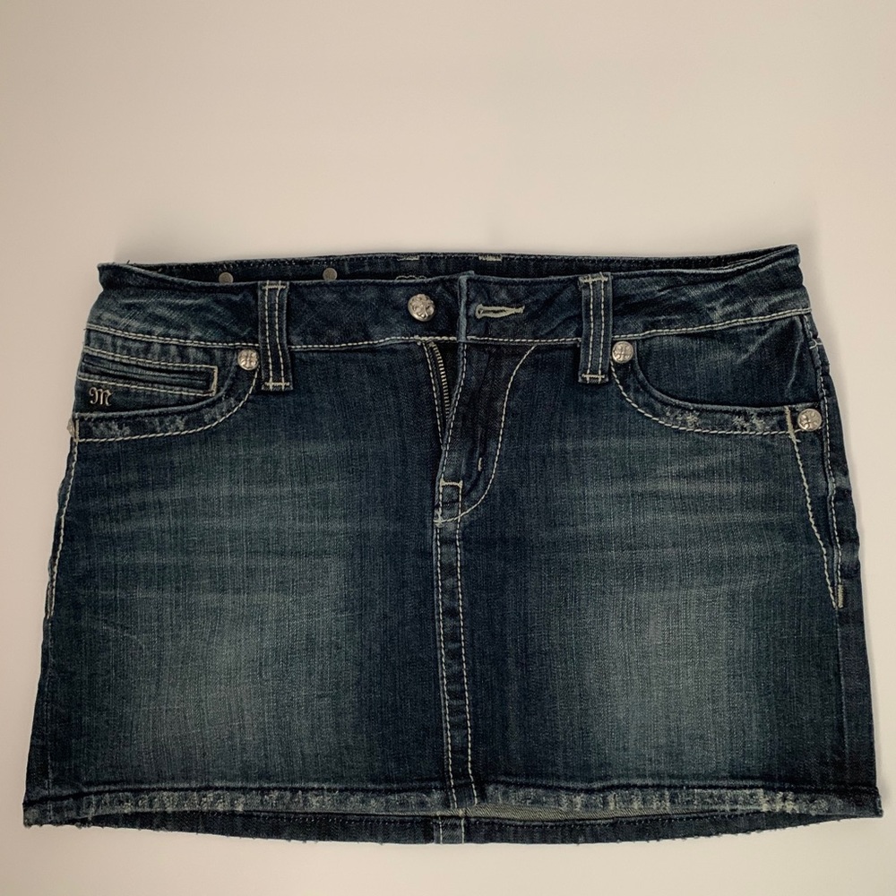 Miss Me denim mini skirt